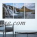 wall26 3 Panel Canvas Wall Art - Fisherman Casting a Net in a Boat on the Foggy River - Giclee Print Gallery Wrap Modern Home Decor Ready to Hang - 24"x36" x 3 Panels   